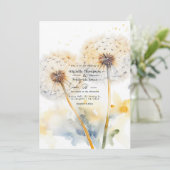 Dandelion結婚のQRコード 招待状 (スタンド正面)
