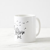 Dandelion花吹私ガールフレンドのためのギフト コーヒーマグカップ (正面右)