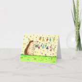 Dandelion誕生日グリーティングカード サンキューカード (正面)