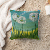 Dandelion -オリジナル絵画と詩 クッション (ブランケット)