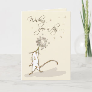 Dandelion 考え Wishesのマウスの カード