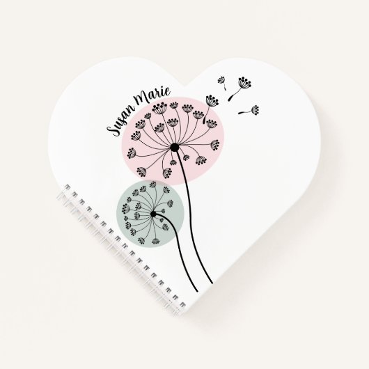 Dandelion Art Spiral Notebook ノートブック (正面)