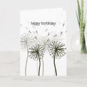 Dandelion Birthday Card カード (正面)