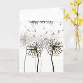 Dandelion Birthday Card カード (黄色い花)