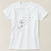Dandelion Breeze; Whimsical  Summer Floral Tシャツ (デザイン正面)