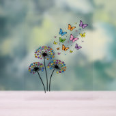 Dandelion butterfly flow アクリルサイン (ニュートラル)