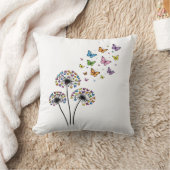 Dandelion butterfly flow クッション (ブランケット)