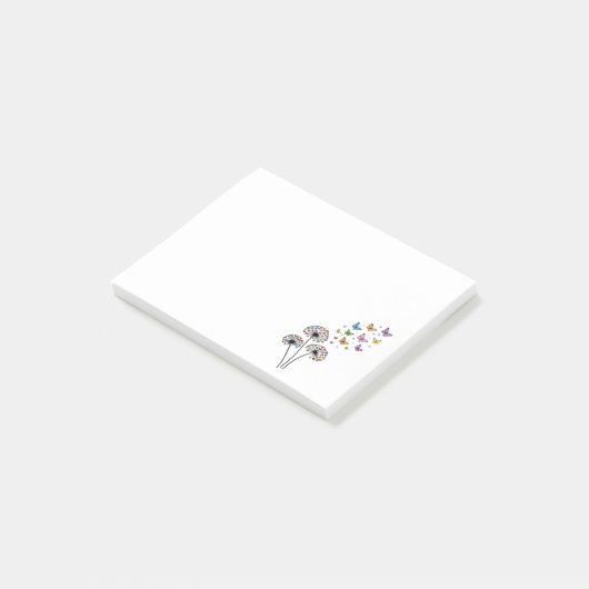 Dandelion butterfly flow ポストイット (アングル)