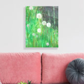 Dandelion Clocks in Grass 2008油キャンバス キャンバスプリント (インサイチュ (リビング))