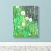 Dandelion Clocks in Grass 2008油キャンバス キャンバスプリント (インサイチュ (ウッドフロア))