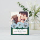 Dandelion、Dandelion時計の写真Save the Date 招待状 (スタンド正面)