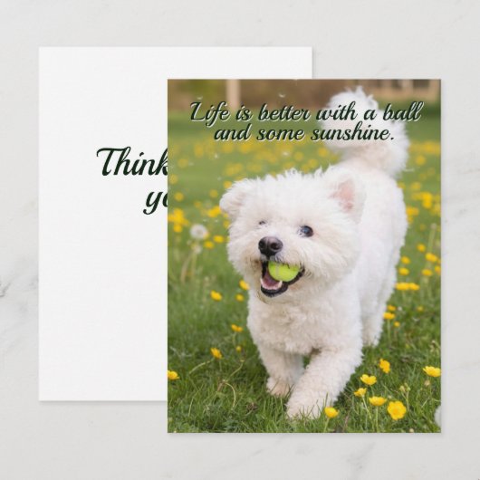 Dandelion Days ノートカード (正面/裏面)