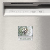 Dandelion DreamsモノグラムSavetheDateマグネット マグネット (インサイチュ (食洗機))