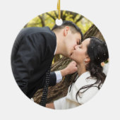 Dandelion First 結婚's Anniversary Photo Keepsake セラミックオーナメント (裏面)