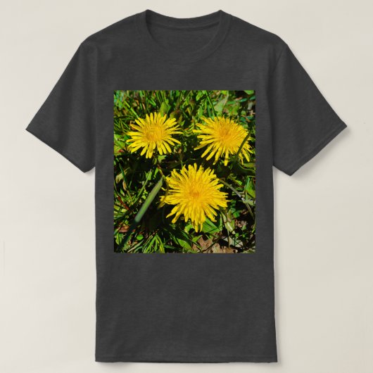 Dandelion Flower Trio 1 Tシャツ (デザイン正面)