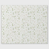 Dandelion Flowers Green Leaves Birthday ラッピングペーパー (フラット)