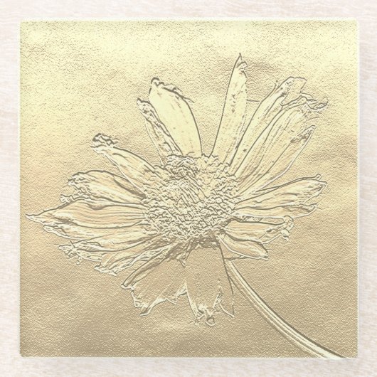 Dandelion glass coaster ガラスコースター (正面)