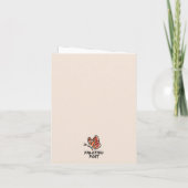 Dandelion Hearts Valentine's Day Card サンキューカード (裏面)