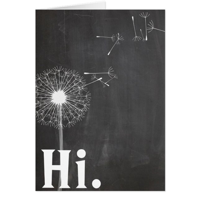 Dandelion HI on Chalkboard (正面)