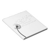 Dandelion Inspirationメモ帳 ノートパッド (アングル)