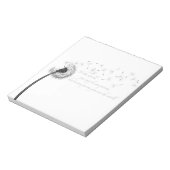 Dandelion Inspirationメモ帳 ノートパッド (回転)