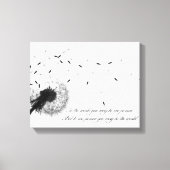 Dandelion Inspiration Canvas Print キャンバスプリント (正面)