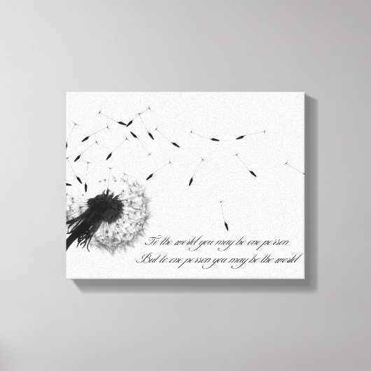 Dandelion Inspiration Canvas Print キャンバスプリント (正面)