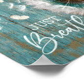 Dandelion Just Breaks Poster Printable Wall Art ポスター (角)