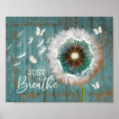 Dandelion Just Breaks Poster Printable Wall Art ポスター (正面)