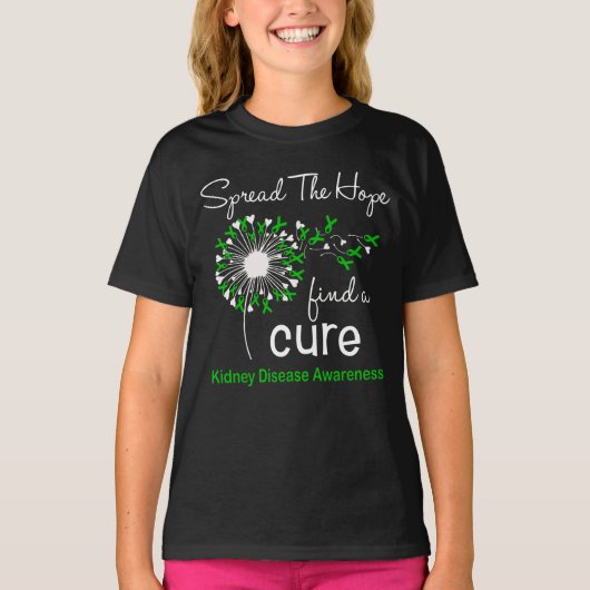 Dandelion Kidney Disease Awareness Tシャツ (正面)
