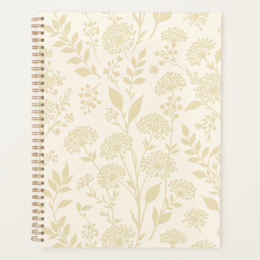 Dandelion Meadow Golden Wheat - Neutral プランナー手帳 (正面)