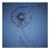 dandelion minimalistic flo ポスター (正面)
