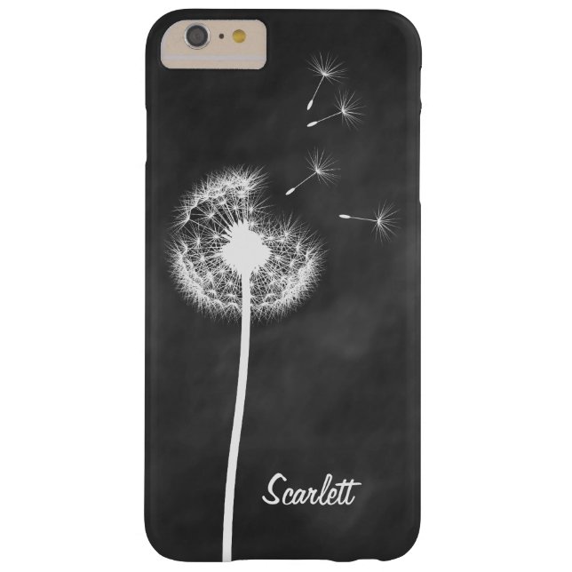 Dandelion Monogram Chalkboard iPhone 6/6s Plus Case-Mate iPhoneケース (裏面)