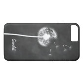 Dandelion Monogram Chalkboard iPhone 7プラス Case-Mate iPhoneケース (裏面(横))