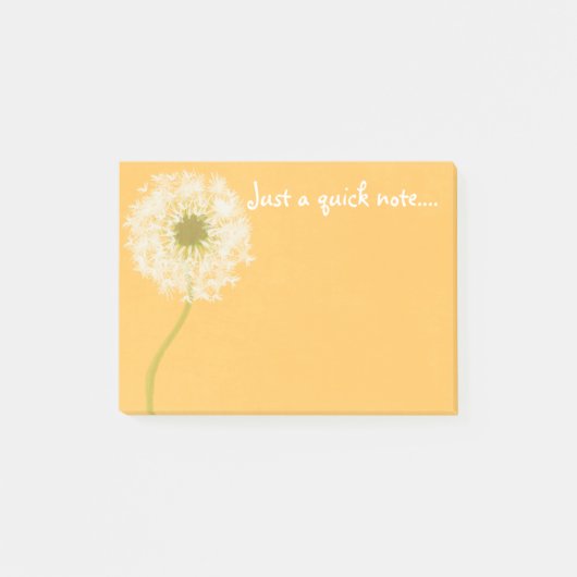 Dandelion on a Sunny Dayポストイットノート ポストイット (正面)