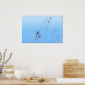 Dandelion on Baby Blueポスター ポスター (キッチン)