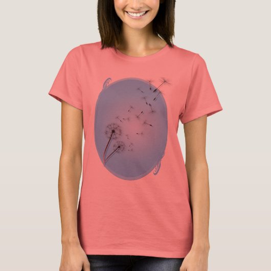 Dandelion on Baby Blue Shirts Tシャツ (正面)