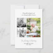 Dandelion Puff 3写真やさしいソウル葬儀 サンキューカード (正面)