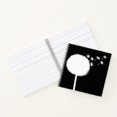 Dandelion Seedsノートブックブラック&ホワイト ノートブック (内部)