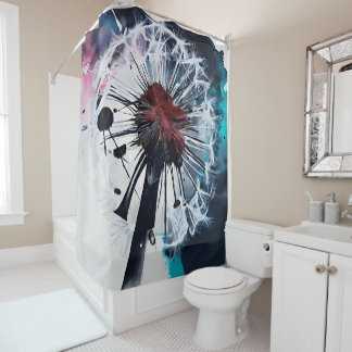 dandelion shower curtain シャワーカーテン