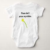 Dandelion Wishesアパレル ベビーボディスーツ (裏面)