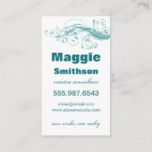 Dandelion Wishesクリエイティブコンサルタントの名刺 アドバイスカード (裏面)