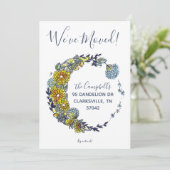 Dandelion Wishesリース新しい住所 案内状 (スタンド正面)