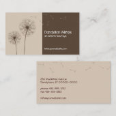 Dandelion Wishes名刺 アドバイスカード (正面/裏面)