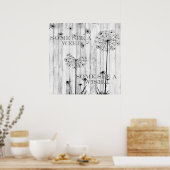 Dandelion Wishes 24" x 24" Poster ポスター (キッチン)
