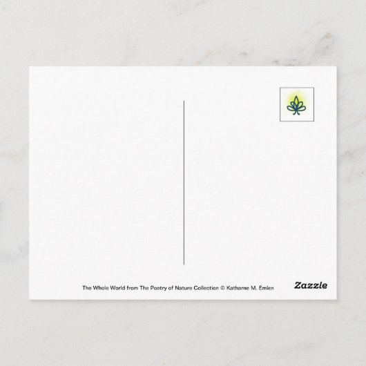 Dandelion With Dew Peaceful, Elegant, Nature  ポストカード (裏面)