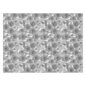 Dandelions, black and white テーブルクロス (正面(横))