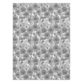 Dandelions, black and white テーブルクロス (正面)