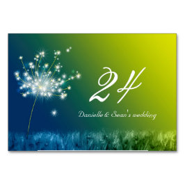 Dandelion's Music Blue Green 結婚's テーブルナンバー