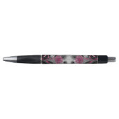 Dandelions Pink Black White Pen ボールペン (正面)